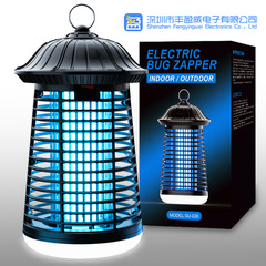新品電撃式蚊取りランプ15W電動虫取り器ledライト付屋外高電圧4200v屋外庭