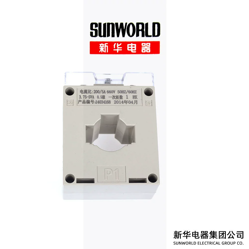 Трансформатор Xinhua BH-0.66 Трансформатор тока 200/5 30 мм квадратный уровень 0,5