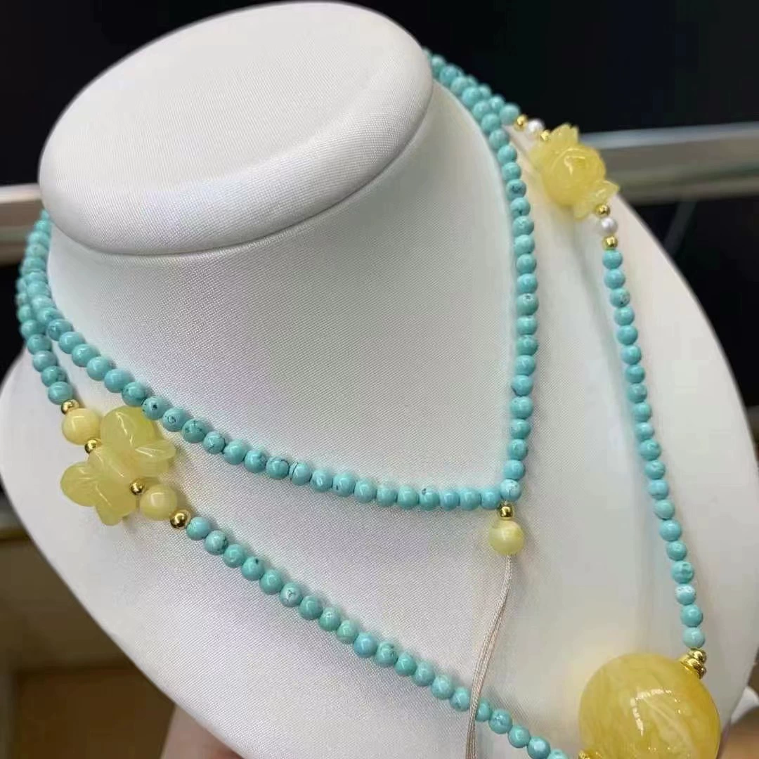 Органические круглые бусины из воска агат, цепочка для ключей/сумки, натуральная бирюзовая жилка матерала, подвеска