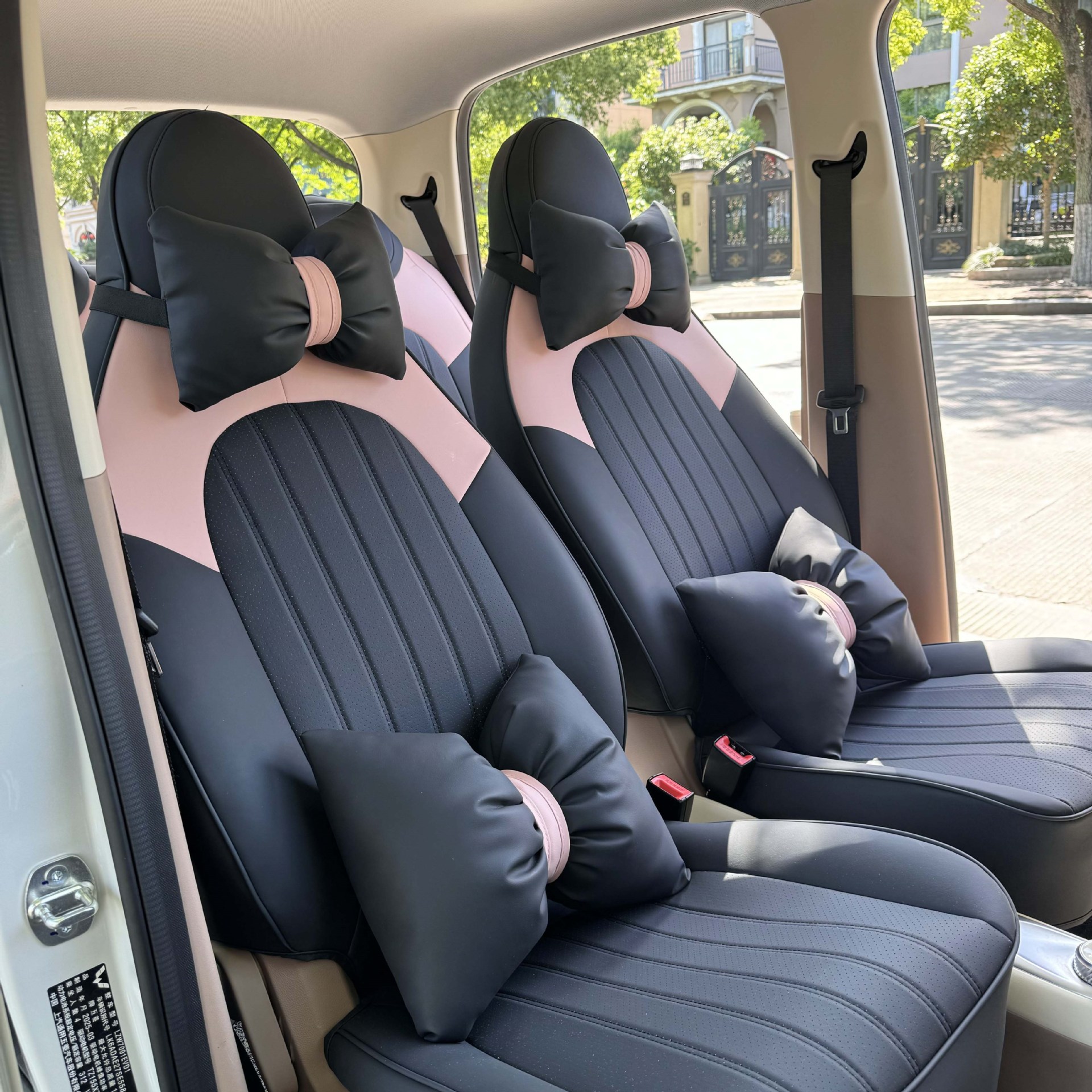 Wuling Hongguang MINI EV Seat Cover 4th Gen Macaron Full Set
