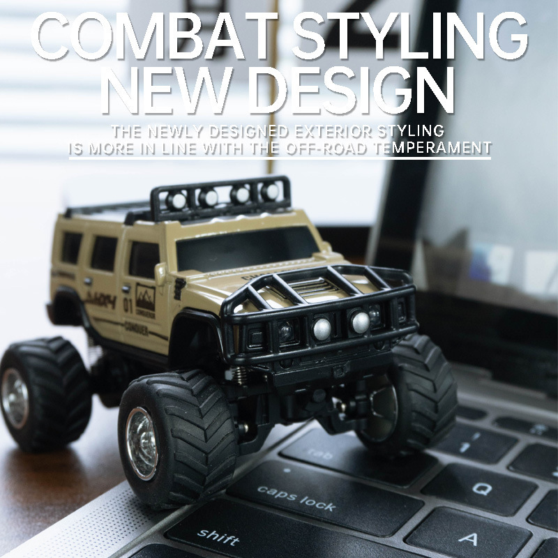 Cross-Border New Product 1:64 Bigfoot Monster Truck Off-Road Remote Control Car with Adjustable Speed, Lights, Shock Absorbers, and Mobile Phone Control, Wholesale Cross-Border New Product 1:64 Bigfoot Monster Truck Off-Road Remote Control Car with Adjustable Speed, Lights, Shock Absorbers, and Mobile Phone Control, Wholesale