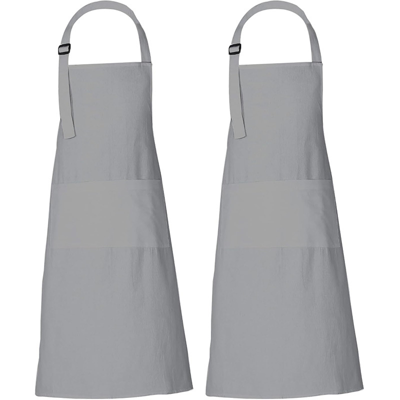 Transfronterizo Amazon alarga delantal logotipo personalizado poliéster cintura camarero ropa de trabajo cocina hogar delantal