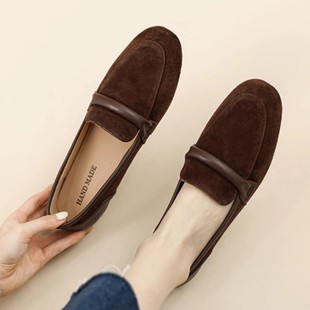 French Style Small Fragrant Style Single Shoes for Women Mary Jane Loafers for Women with Skirts, Evening Style Retro Non-Tiring Shoes