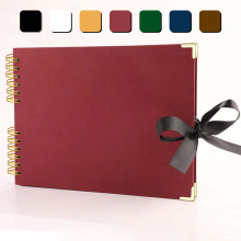 亚马逊跨境蝴蝶结绑带纪念册翻页照片相册DIY手工丝带毕业影集本