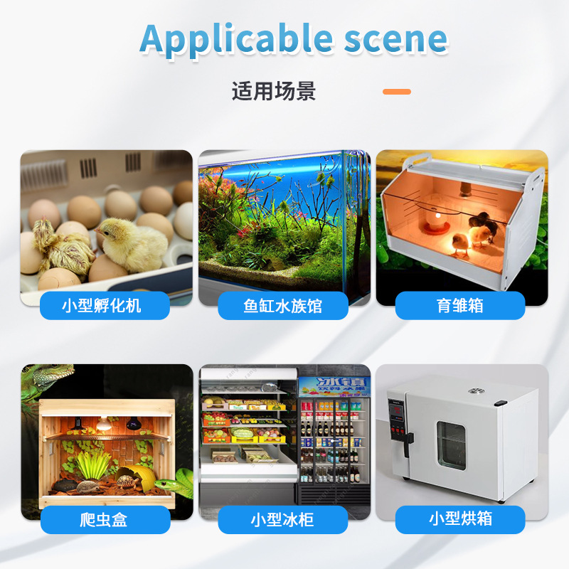 Controlador de temperatura WKF pantalla digital inteligente controlador de temperatura de incubadora para incubadora vivero controlador de temperatura de control