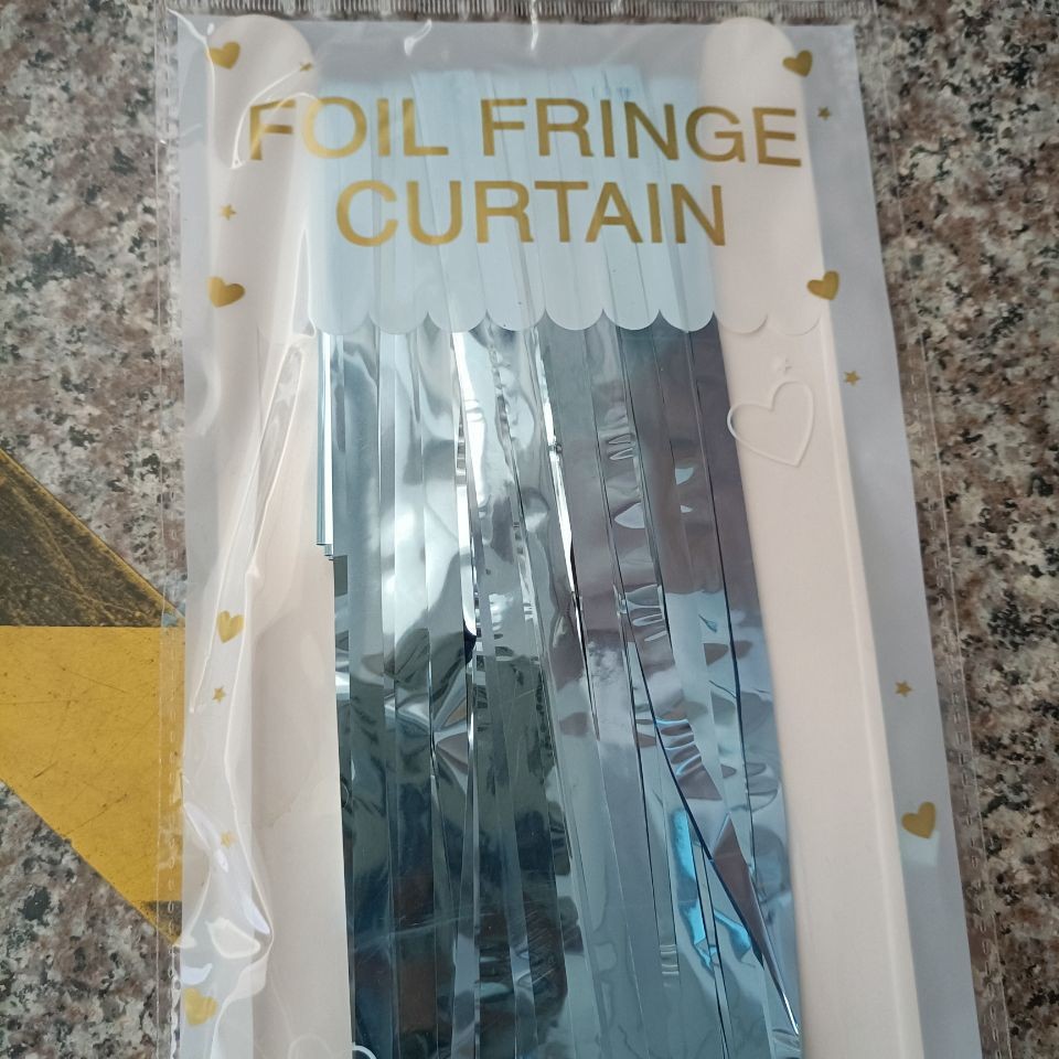 1*2 M cortina de seda lluvia fiesta de cumpleaños boda diseño Fondo pared borla brillante lluvia seda puerta cortina decoración de Año Nuevo