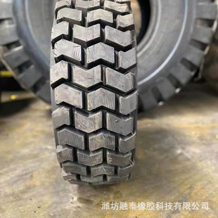 Bobcat Skid Steer Loader, Sweeper Tires 10-16.5, 12-16.5 Shovel Semi-Solid Small Forklift Tires