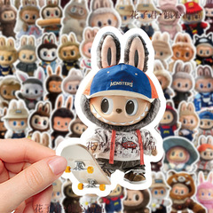 124 かわいい人形ラブブステッカー ins スタイルかわいいミルクバブルマート人形 ipad ステッカー