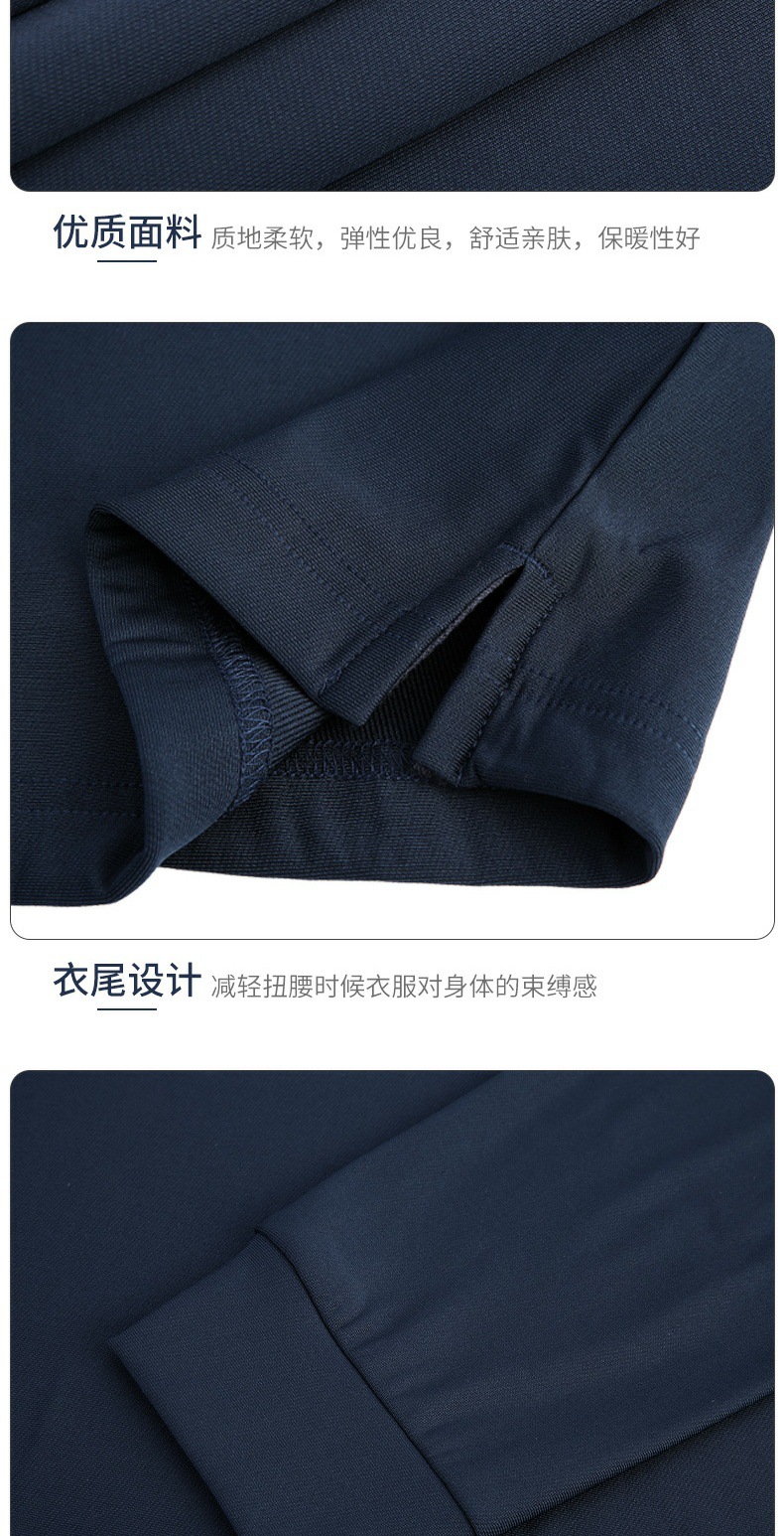 Áo polo nam dài tay PGM cổ bẻ, giữ ấm mùa thu đông, chất liệu cotton pha sợi — YF095 màu đen, YF445 màu xanh hải quân, YF095 màu cam, YF095 màu xanh hải quân chi tiết 32