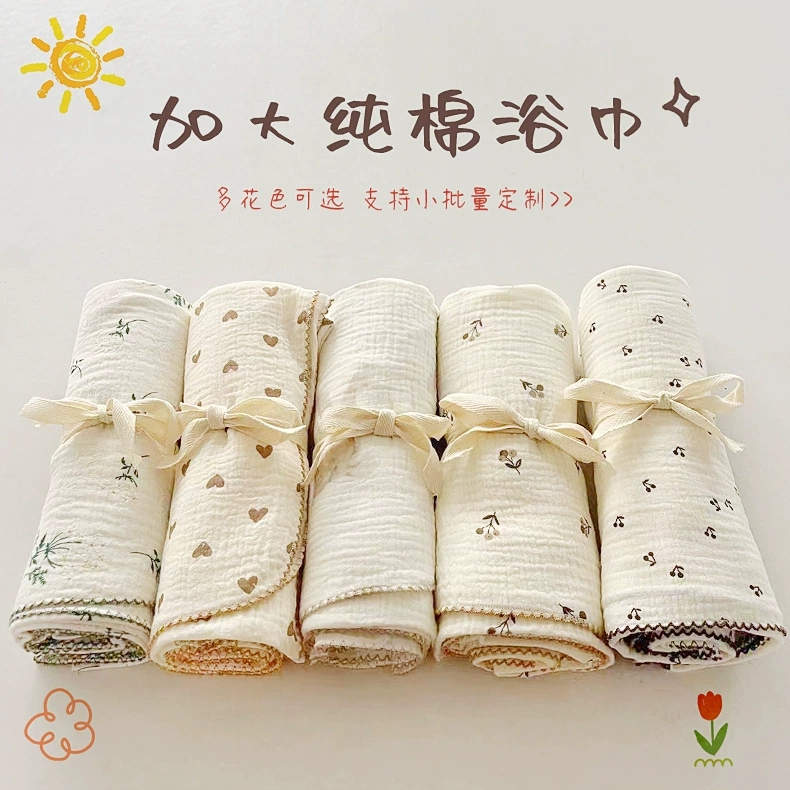 Детское банное полотенце хлопчатобумажная марля супер мягкое впитывание воды