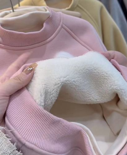 Women's Padded and Thick Hooded Sweatshirt with Cartoon Style, Stylish and Oversized, Long-Sleeved Top for Girls, Padded Base Layer for Autumn and Winter