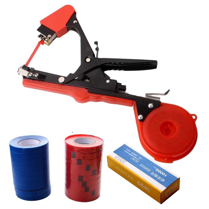 跨境新 红黑色绑枝机葡萄/番茄绑蔓机 黄瓜绑蔓枪 tapener 绑枝器