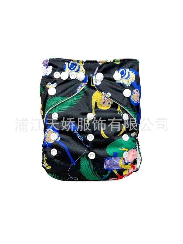 メーカークロスボーダー赤ちゃんおむつ洗える尿不湿通気性プリントトレーニングパンツcloth diaper|undefined