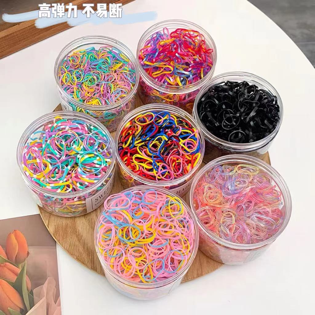 Explosive children's hair accessories tie rope simple disposable rubber band wholesale little girl headdress high elastic hair band hair rope