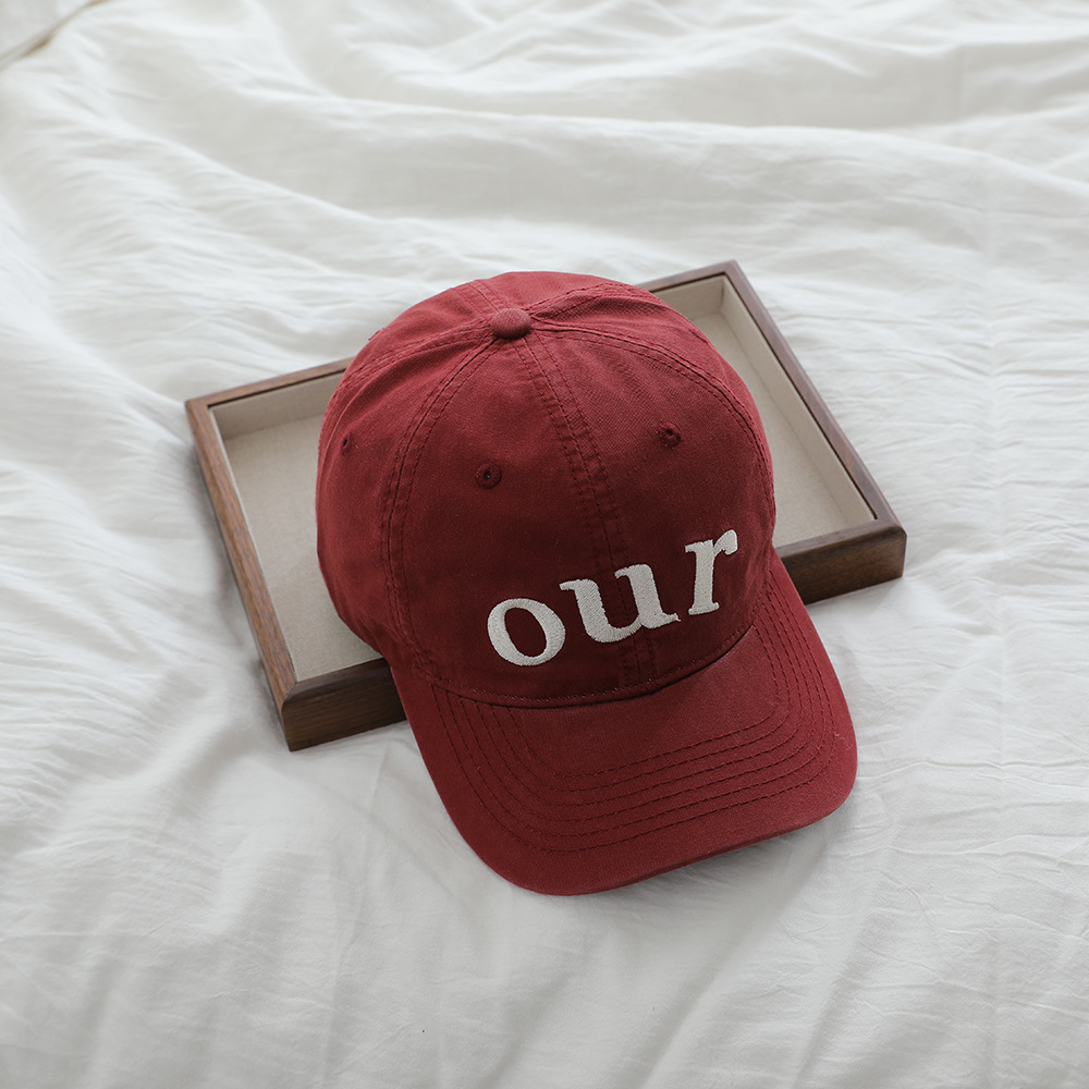 Sombreros de primavera coreanos bordados seleccionados, sombreros de béisbol de moda para niños, letras para niños, sombreros de lengua de pato salvajes