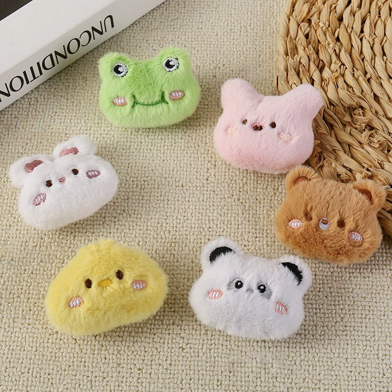 Мягкая милая мультяшная плюшевая кукла с хлопковым наполнителем, съемная мини-милая брошь «сделай сам», гигантская панда, лягушка, медведь, аксессуары