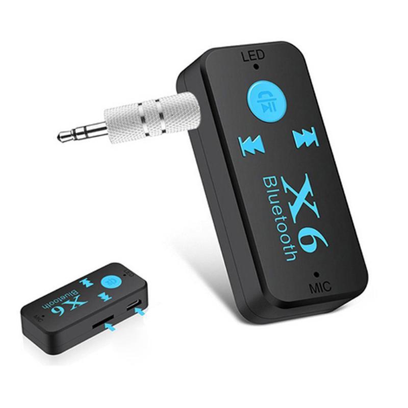X6 receptor Bluetooth del coche receptor Bluetooth audio se puede insertar la tarjeta TF lado de carga uso Walkman fuente fábrica