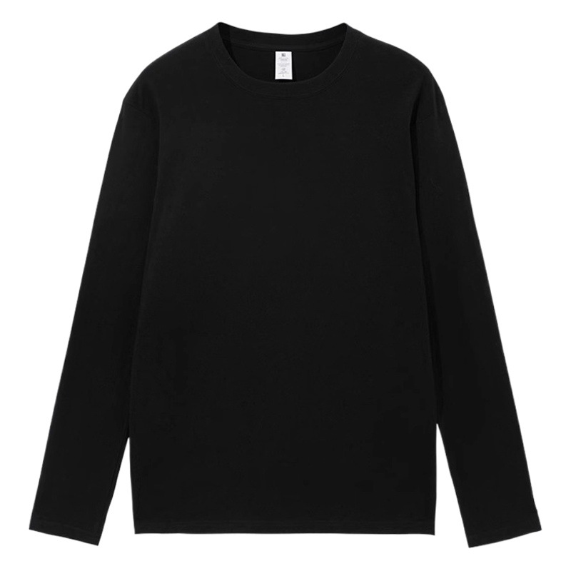 Otoño e invierno cuello redondo de algodón de manga larga Camiseta de los hombres Top camisa de fondo delgada ropa interior de otoño ropa interior slim fit all-matching