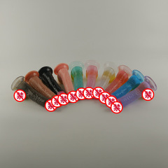 Adult novelty wholesale glow-in-the-dark solid vibrating male toy for women massage self-pleasing device for couples