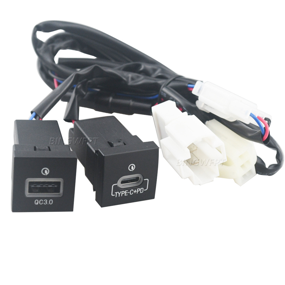 Suitable for Volkswagen 06-12 golf mobile phone charger modified car charger USB QC3.0 fast charge USB