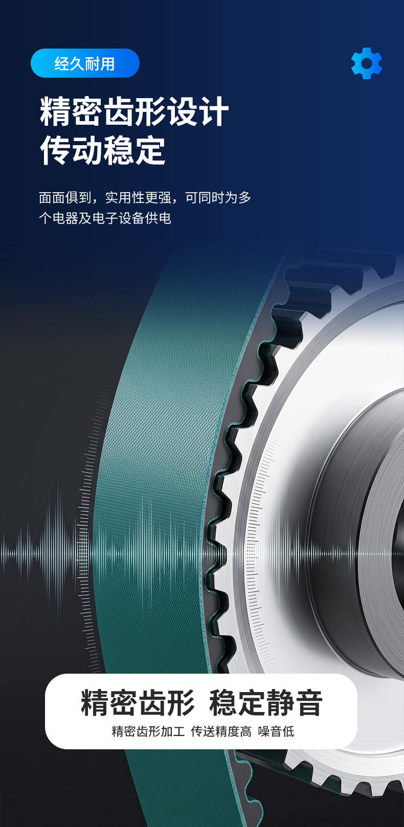 Customized Transmission Belts Onlive Synchronous Transmission Belts with Opening and Logo, Size Customization Supported, Sample Customization Available