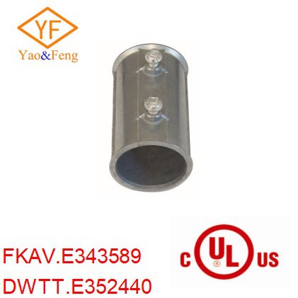 UL Listed EMT FITTINGS coupling - set screw ZINC  cUL