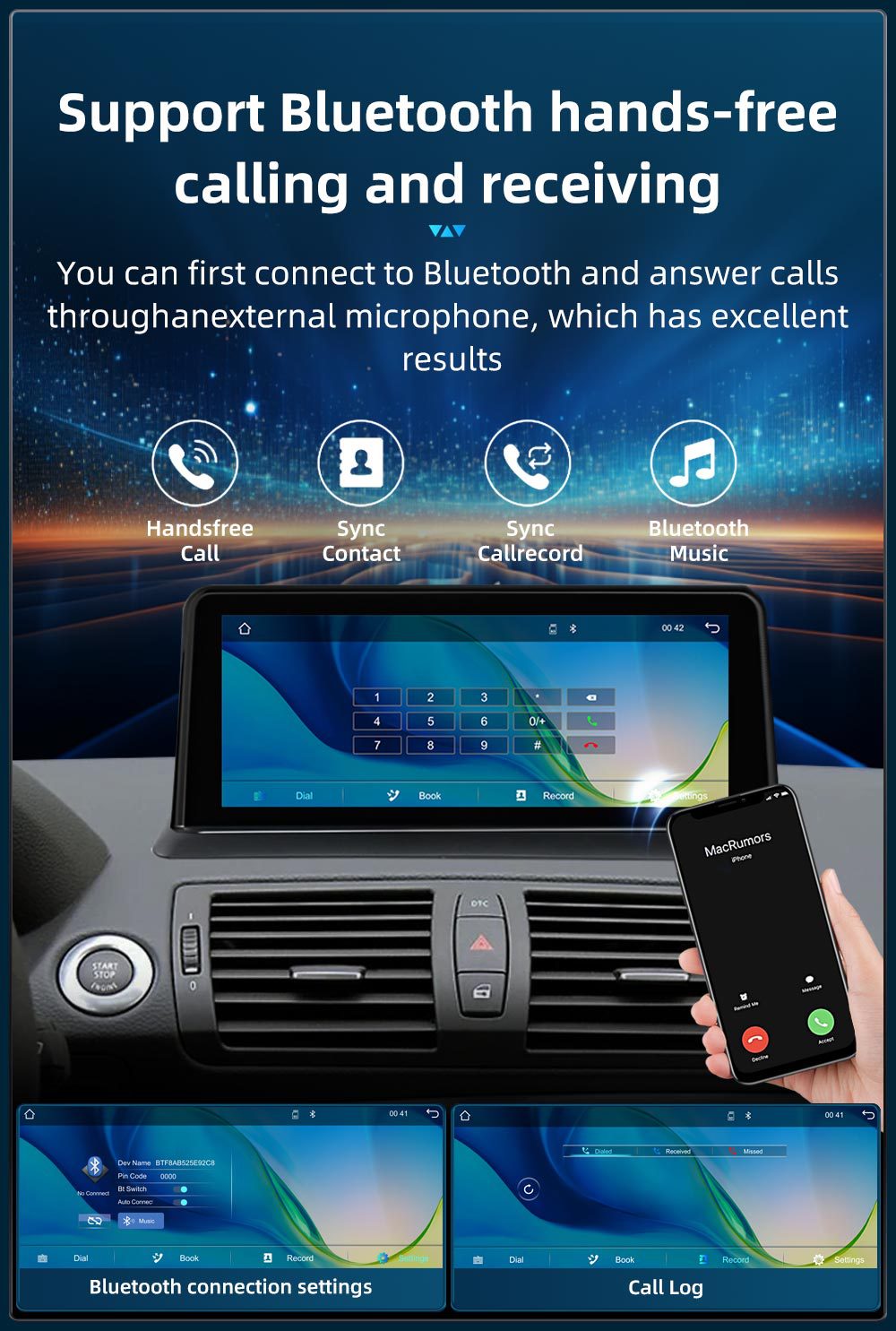 Suitable for Bmw 1 Series E81E82E87E88 Car Central Control Large Screen Navigation Carplay Player