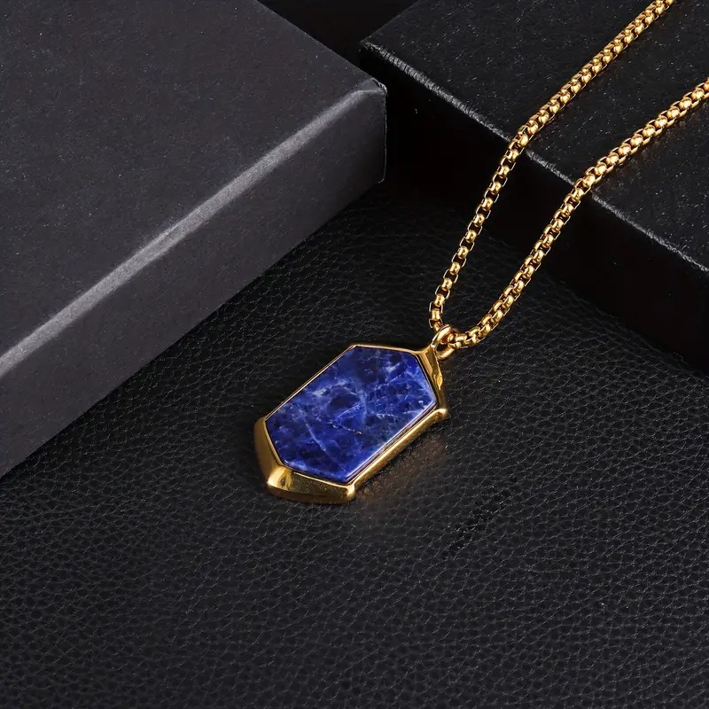 Elegant geometric pendant stainless steel