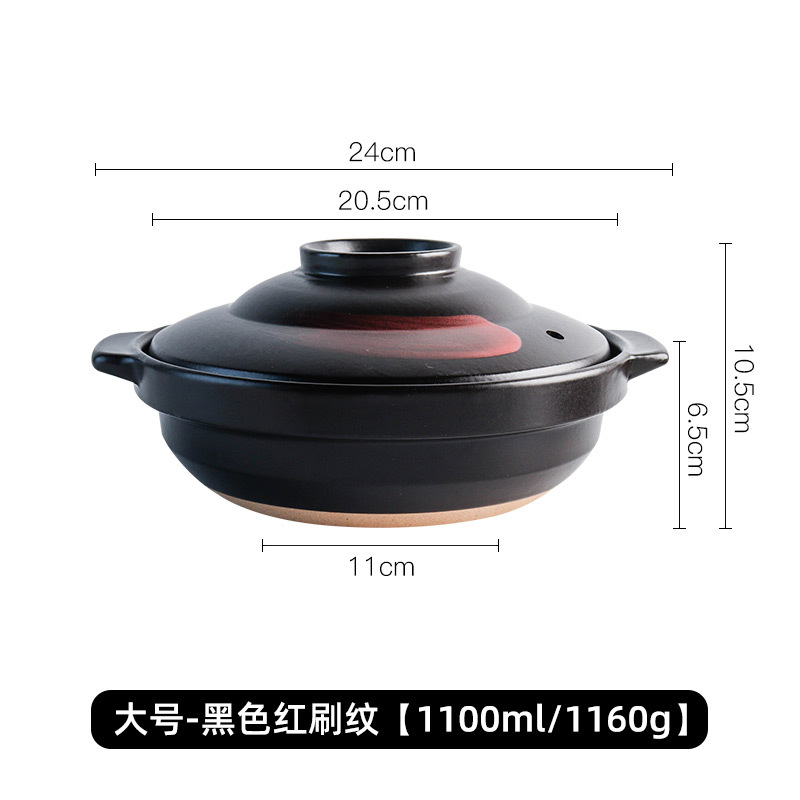 Olla de barro para uso doméstico, apta para estufas de gas, olla especial para hacer sopa, olla de barro, olla pequeña para cocinar arroz, olla de barro LOGO. image 24