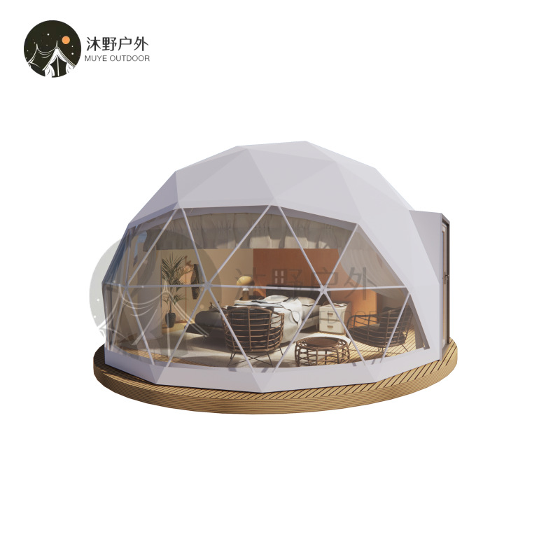 Luz de lujo Internet celebridad transparente esférica cielo estrellado tienda fábrica al aire libre granja lugar escénico vacaciones camping B & B Hotel tienda