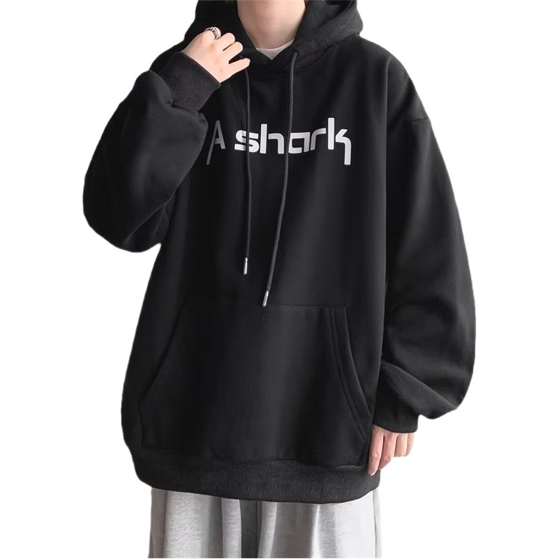 2023 otoño nuevo suéter abrigo de los hombres de moda Suelta todo partido manga larga con capucha suéter de los hombres y las mujeres de la pareja superior