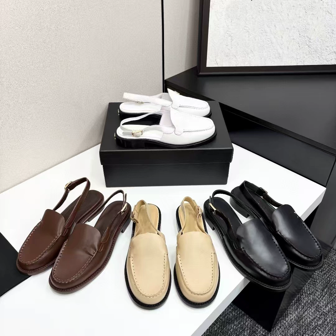 Гао Дин Сяосян после ветра спотыкается с ботинками Lefu женские педали маленькие кожаные ботинки 2025 новые одиночные ботинки