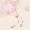 Accessory stainless steel, necklace with tassels, pendant suitable for men and women, European style