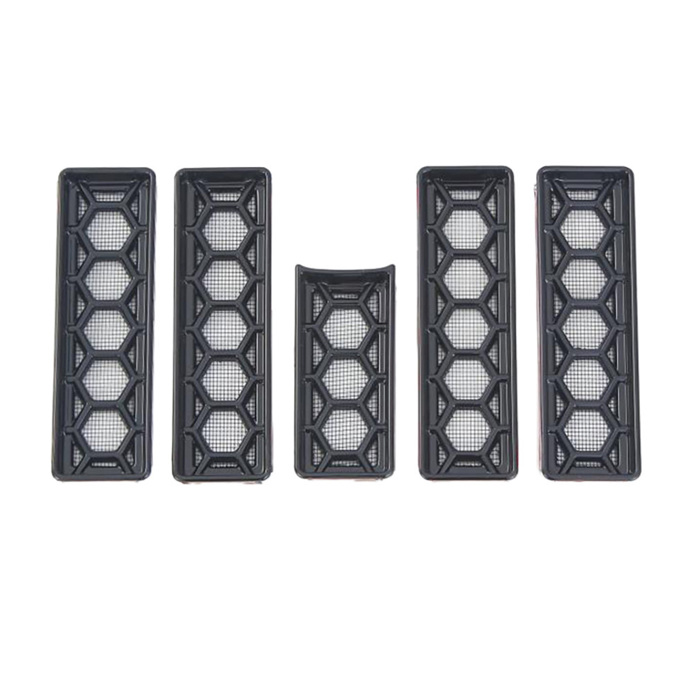 Suitable for 2023-2025 Jietu Traveler models: insect-proof mesh for the front grille, radiator cover, and exterior trim, in a glossy black ABS finish