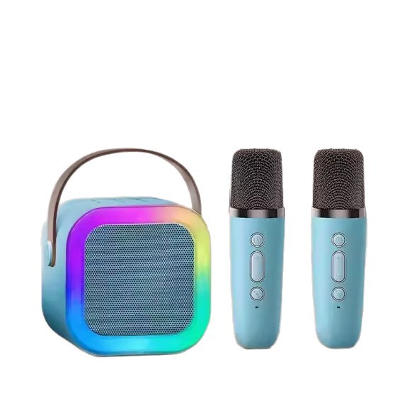K12 Bluetoothスピーカー ミニカラオケマイク ワイヤレス一体型カラオケ機 歌唱・曲再生スピーカー ポータブルスピーカー|undefined