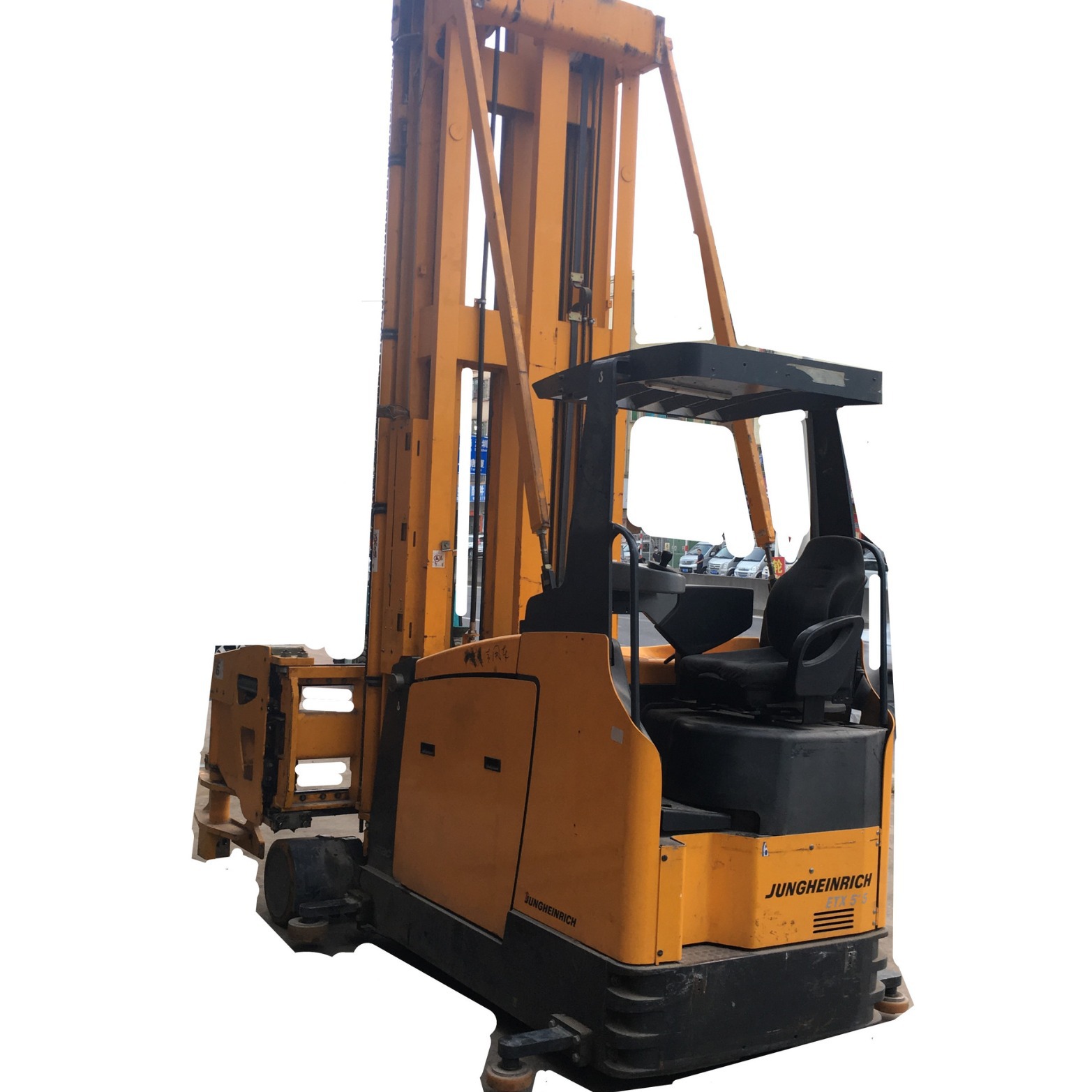 亏本甩卖叉车 升高10米三向叉车清仓价处理 三向堆垛叉车