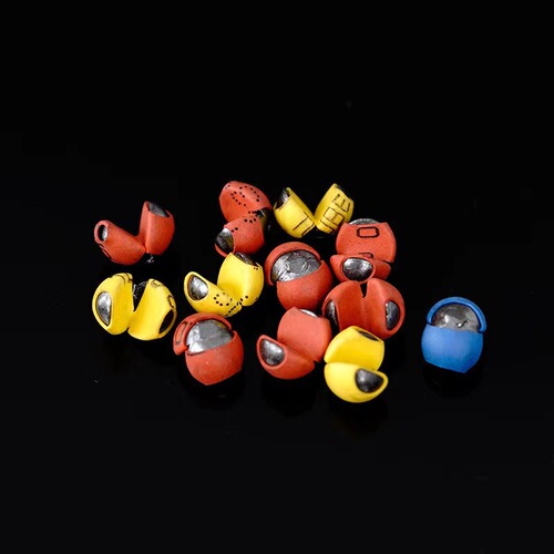 Colored plastic-coated open-biting lead clip, rock fishing lead clip, lead drop, micro-lead raft fishing wheel without damaging the line fishing accessories