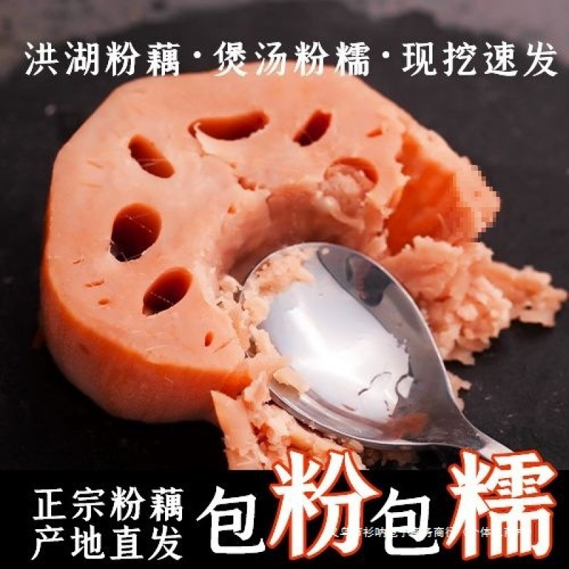 Fresh Lotus Root from Honghu for Soup, Nine-Hole Fresh Middle Section, Discovered for Digging Lotus Root and Glutinous Rice Stew, Batch from Hubei