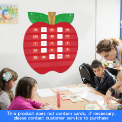Manufacturer English teaching aids word pronunciation make sentences Apple card bag Apple Pocket Chart