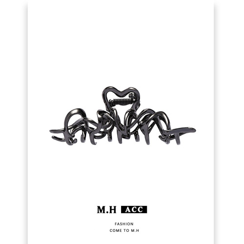 Original Liquid Line Hair Clip for Women - Large Shark Clip, Rear Hair Style, Asymmetric Claw Hair Accessory, Internet Famous Hair Accessory