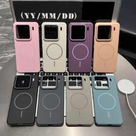 适用小米15ultra柔润PC磁吸手机壳红米K80至尊全包15防摔保护套