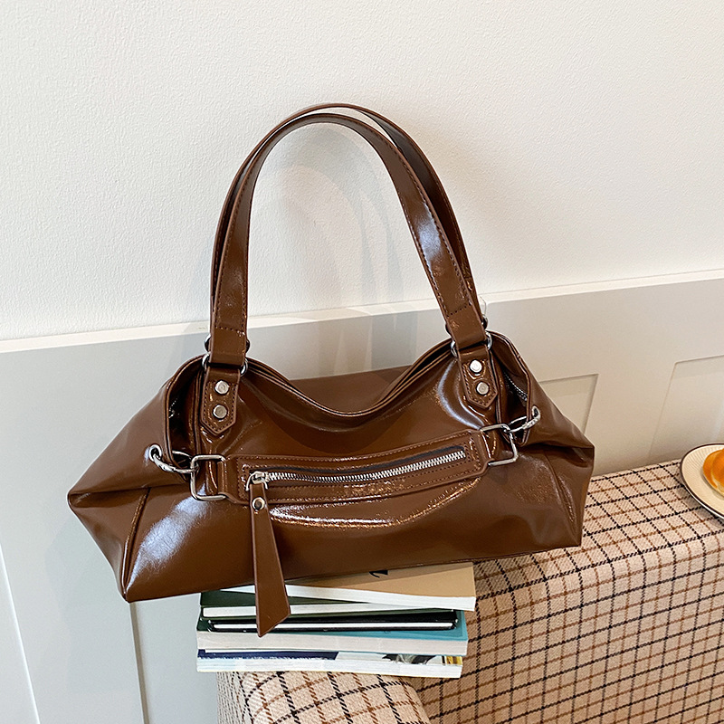 Primavera y verano retro alta textura bolso mujer 2026 nuevo simple gran capacidad tote bag de hombro universal