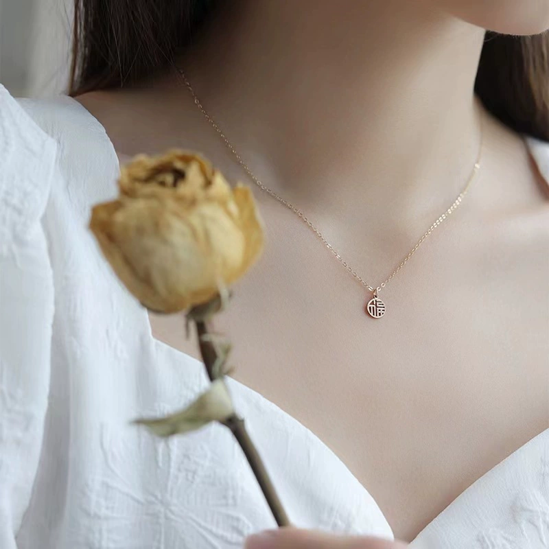 Колье, цепочка для ключей, жемчужина, ретро-аксессуар, 14 каратов
