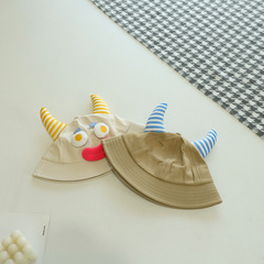 漁夫帽兒童春夏季新款韓版搞怪寶寶漁夫帽中小童出遊百搭遮陽盆帽