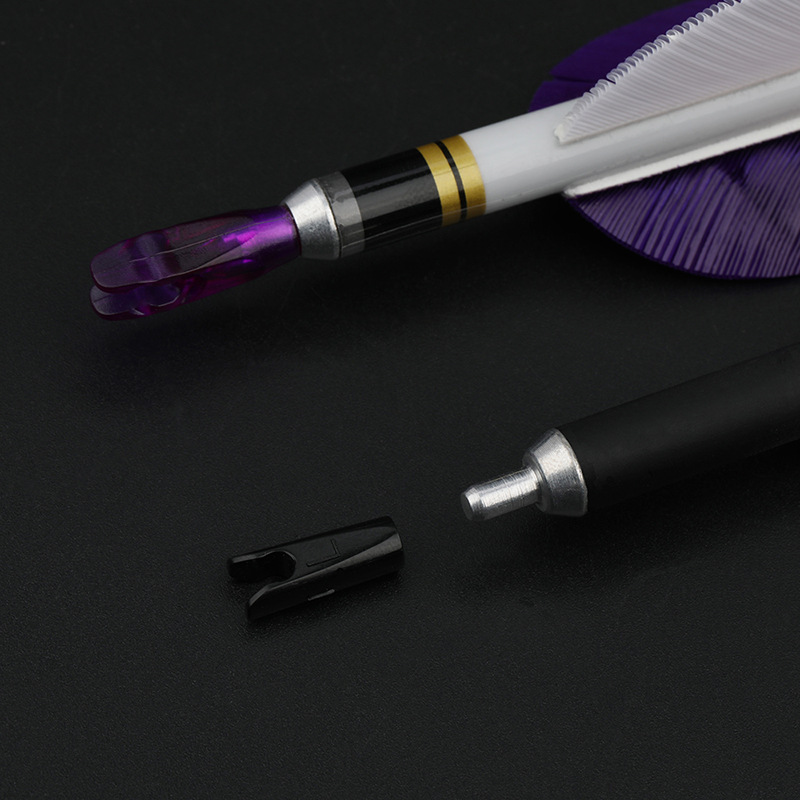 AMEYXGS Archery Arrow Shaft Anti-impact Outdoor Archery Sport Aluminum Arrow Carbon Arrow Fiberglass Arrow Aluminum Alloy Anti-explosion Nail 