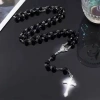Длинное ожерелье с крестом