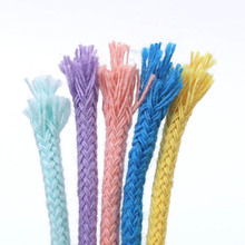 3mm4mm彩色包芯棉线绳diy手工编织绳挂毯绳装饰绳束口文玩佛珠绳