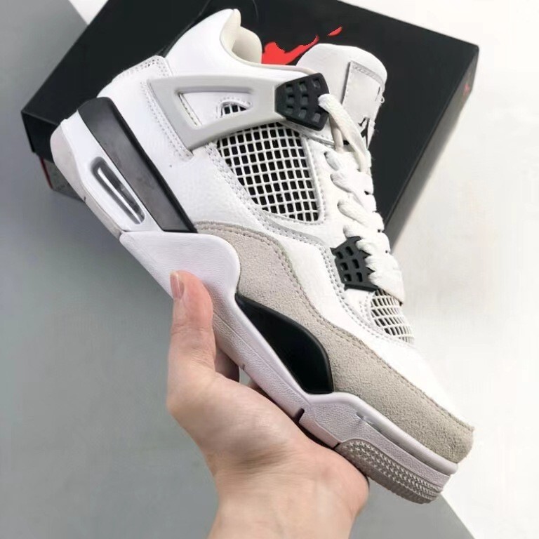 High Version Pure Original Aj4 Sports Shoes Joe 4 Lightweight Non-Slip Wear-Resistant Versatile Comfortable Casual Shoes Men's and Women's Basketball Shoes