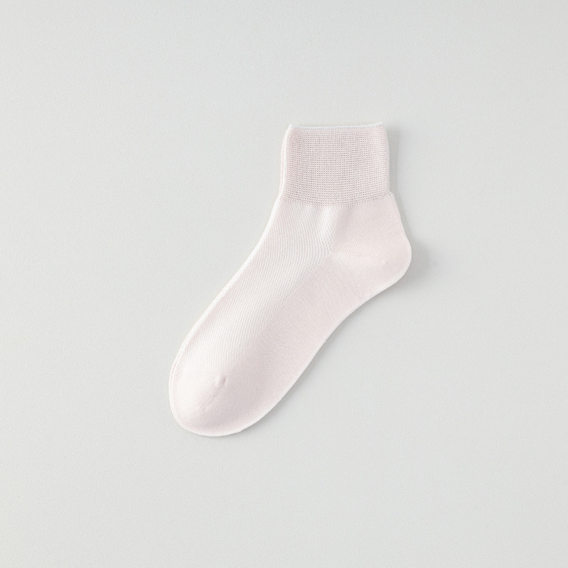 Calcetines de verano para mujer, calcetines finos, malla, transpirables, calcetines de algodón de color sólido, calcetines de confinamiento deshuesados para mujer de verano, calcetines Zhuji