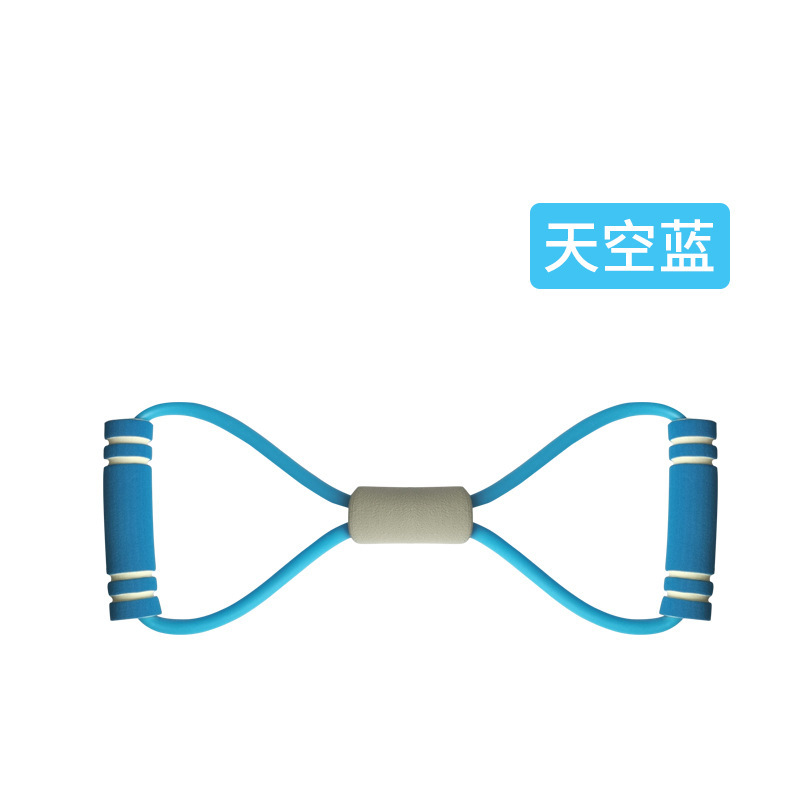 Tensión de ocho caracteres cuerda de tensión fitness yoga expansor de pecho hombro abierto estiramiento espalda equipos deportivos entrenamiento de fuerza